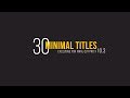 30 Minimal Titles for Final Cut Pro X Trailer Trailer