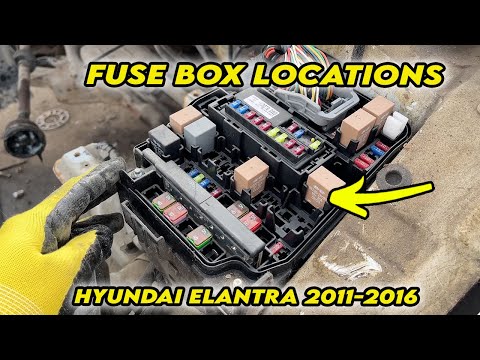 موقع صندوق المصاهر هيونداي النترا 2011 2012 2013 2014 2015 2016