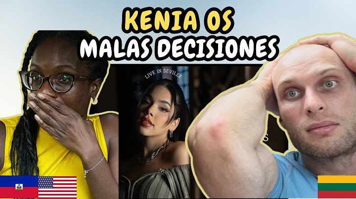 REACTION TO Kenia OS - Malas Decisiones (Live in Seville) | FIRST TIME WATCHING