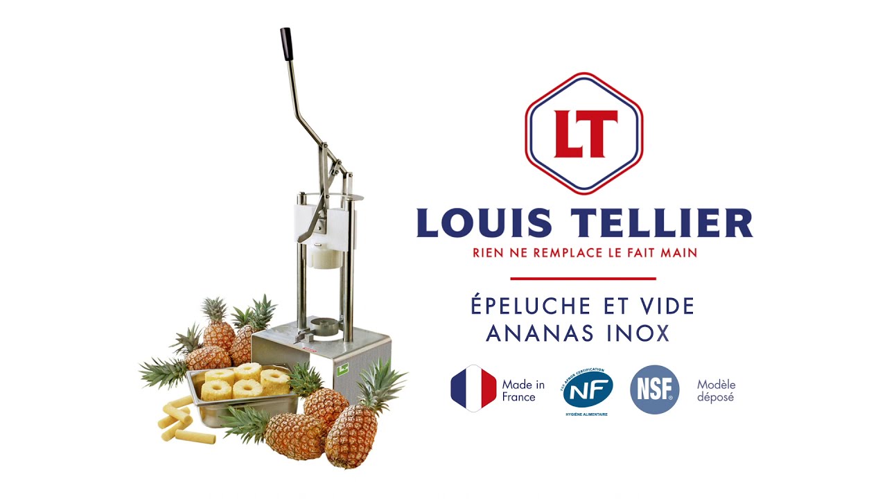 Epluche et vide ananas Tellier 89 mm pour vente à emporter