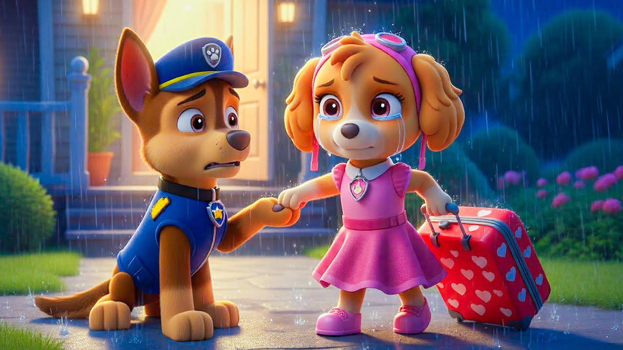 Skye, S'il te Plaît Ne Quitte Pas Chase !!! - Histoire Triste | PAW Patrol en Français | Rainbow 3