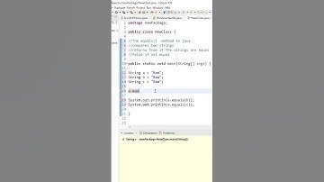 equals method in java #shorts
