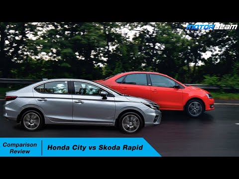 Honda City vs Skoda Rapid Comparison Review - Kaunsi Kharide? | MotorBeam हिंदी