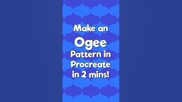 How to make an Ogee Pattern in Procreate | Super Quick Tutorial!