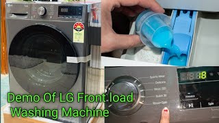 Demo of LG Front load Washing Machine // How to use LG front load machine / LG washing machine demo