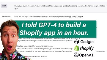 GPT-4 built a Shopify app in an hour (and it works!)