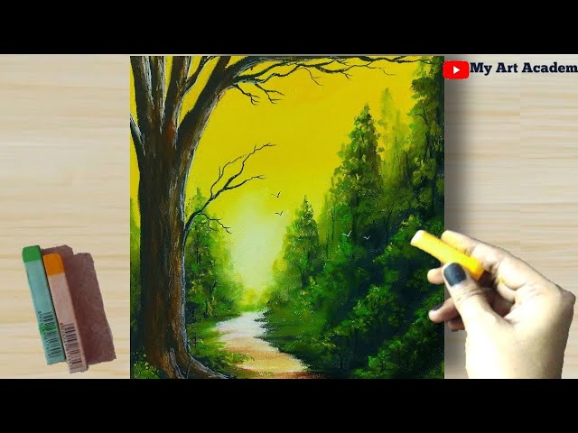 Night Sky | Soft Pastel Drawing Time Lapse - PaintingTube-saigonsouth.com.vn