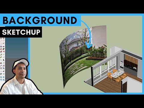 สร้างฉากหลังงานภายใน background interior l sketchup