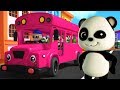 Baby Bao Panda | bánh xe trên xe buýt | trẻ thơ vần | Nhạc trẻ | Wheels On The Bus Nursery Rhyme