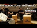 STEP BY STEP PROCESS ON CHEVY SEAT COVERS AND FOAM REPLACEMENTS