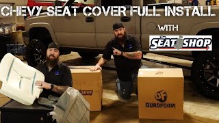 STEP BY STEP PROCESS ON CHEVY SEAT COVERS AND FOAM REPLACEMENTS