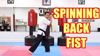 KARATE Lesson 18 - Spinning Back Fist