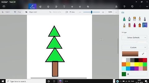 How to make a Christmas tree in paint 3d
