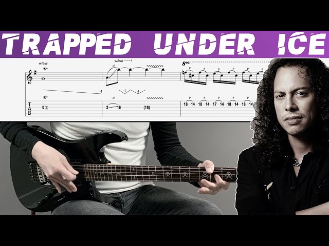 METALLICA - TRAPPED UNDER ICE (Guitar cover with TAB | Lesson) class=