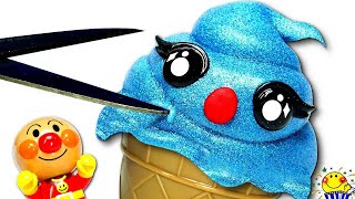 リカちゃん アンパンマンとアイス料理♩【スクイーズを開封★】スライムが出てくる⁉︎メルちゃんのお店屋さん♩海外のサプライズトイ！たまごmammy