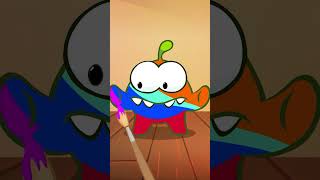 Colorful Om Nom Face Painting #omnomcartoon #shorts #howto #kids #cartoon