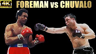 George Foreman vs George Chuvalo | KNOCKOUT Highlights Boxing Fight | 4K Ultra HD