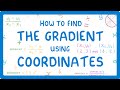 GCSE Maths - How to Find the Gradient Using the Coordinates of Two Points #66