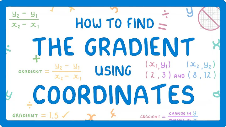 GCSE Maths - How to Find the Gradient Using the Coordinates of Two Points #66