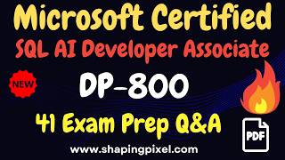 DP-800 SQL AI Developer Associate Certification Exam Question and Answers