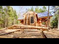 Building a Timber Frame Outdoor Kitchen Connected to My Off Grid Log Cabin, Episode 2