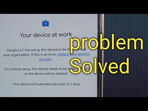 How To Remove Android MDM Lock | Device managed by Admin | Your Device at work | Auto Reset Problem