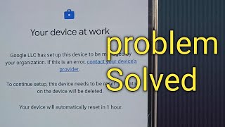 How To Remove Android MDM Lock | Device managed by Admin | Your Device at work | Auto Reset Problem screenshot 3