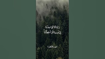 لا يكلف الله نفسا إلا وسعها - أواخر سورة البقرة | القارئ الشيخ ماهر المعيقلي