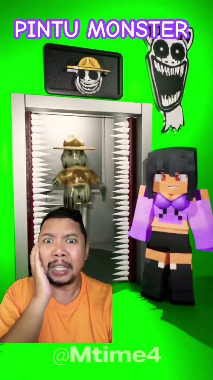 JANGAN MASUK PINTU MONSTER SERAM!!!??#shorts #funny