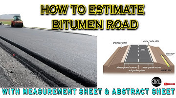 How to Estimate Bituminous Road | QSC | [HINDI]