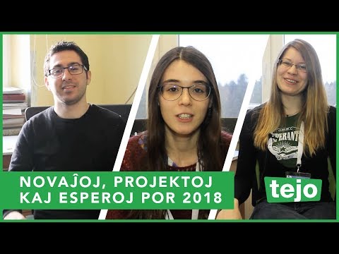 TEJO - Novaĵoj, projektoj kaj esperoj por 2018 (with English subtitles)