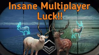 My Multiplayer Luck is Insane!!Albino and Red Spotted Sikas!|theHunter Call Of The Wild