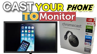 How To Setup Google Chromecast Cast Your Phone To Monitor Cast Phone Wirelessly Wireless Hdmi