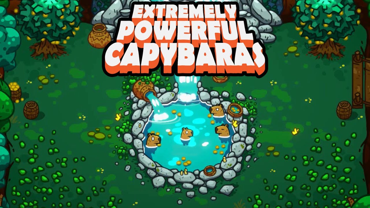 Enjoying The Hot Springs【 Extremely Powerful Capybaras 】