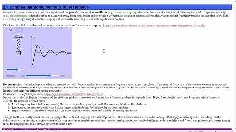 EP2P04 2020 Topic2 Harmonic Motion and Resonance