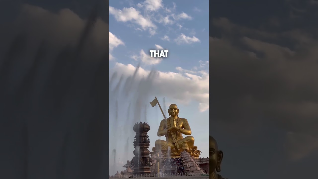 Statue of Equality Hyderabad, worlds second biggest statue in a sitting position. 