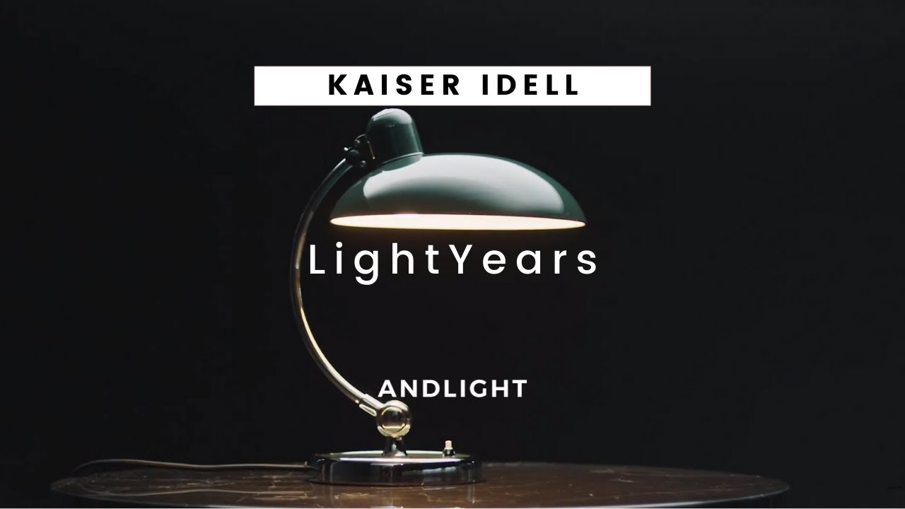 Lightyears Kaiser Idell 6631 Bordlampe Matt Sort til Gode Priser KAISER idell 6631 R bordlampe i forkromet stål med