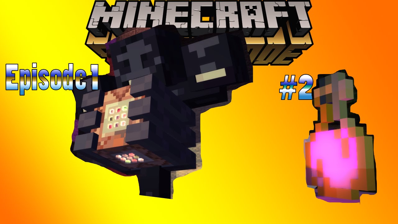 THE WITHER WITH A COMMAND BLOCK??? Minecraft Story Mode Episode 1