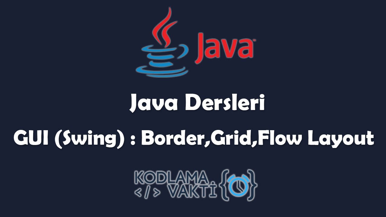Java Dersleri #115 - GUI (Swing) - Layout Nedir ? GridLayout ...