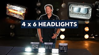 These 4 x 6 LED Headlights Help You See Down the Road United Pacific