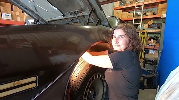 Elana Scherr installing our Hotchkis/Fox Shocks on her 1981 Pontiac Trans Am!