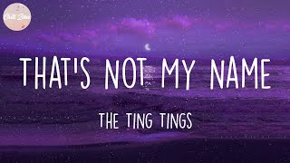 The Ting Tings - Thats Not My Name (Lyric Video)