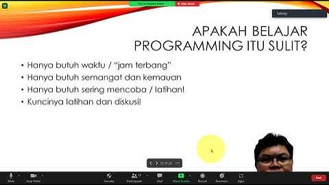 Pemrograman Komputer (Pertemuan 01)