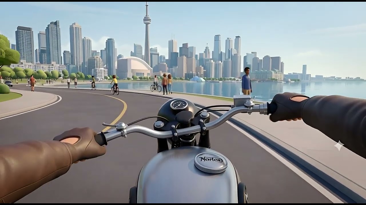 (3D Animation Style) Harbourfront Centre, Toronto, Canada