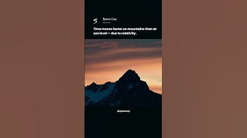 Time Runs Faster on Mountains ⏳