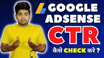 How to check ctr in new google adsense ? | Google adsence CTR kaise check kare 2021