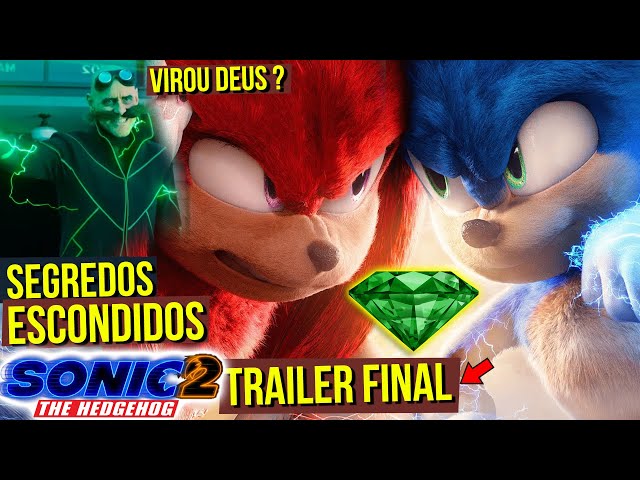 Trailer final de Sonic 2: O Filme destaca novos personagens digitais