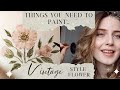 Love vintagestyle start with this watercolor flower  chill  calm tutorial