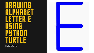 Drawing Alphabet Letter E using Python Turtle | Tutorials Tuts