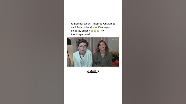 Remember when Timothée Chalamet confirmed #tomdaya? 🥹 #zendaya #shorts